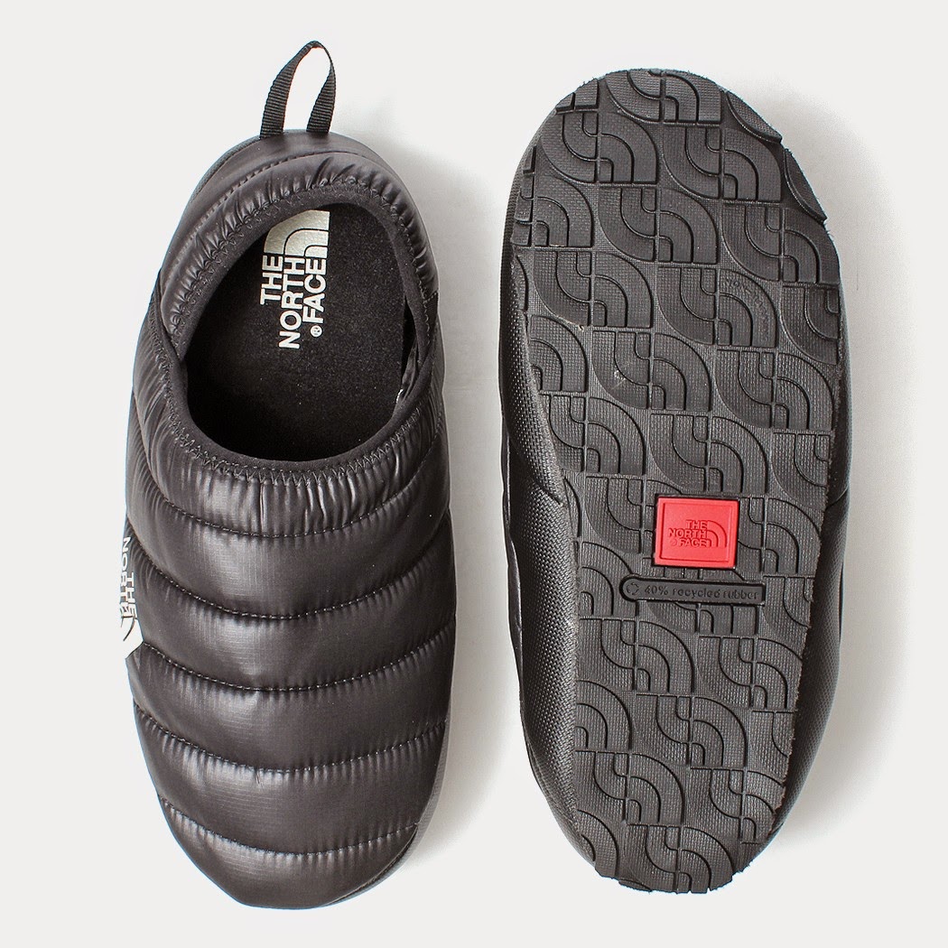 north face slippers hard sole